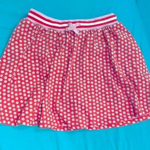 Mini Boden orange flower skort 11-12y